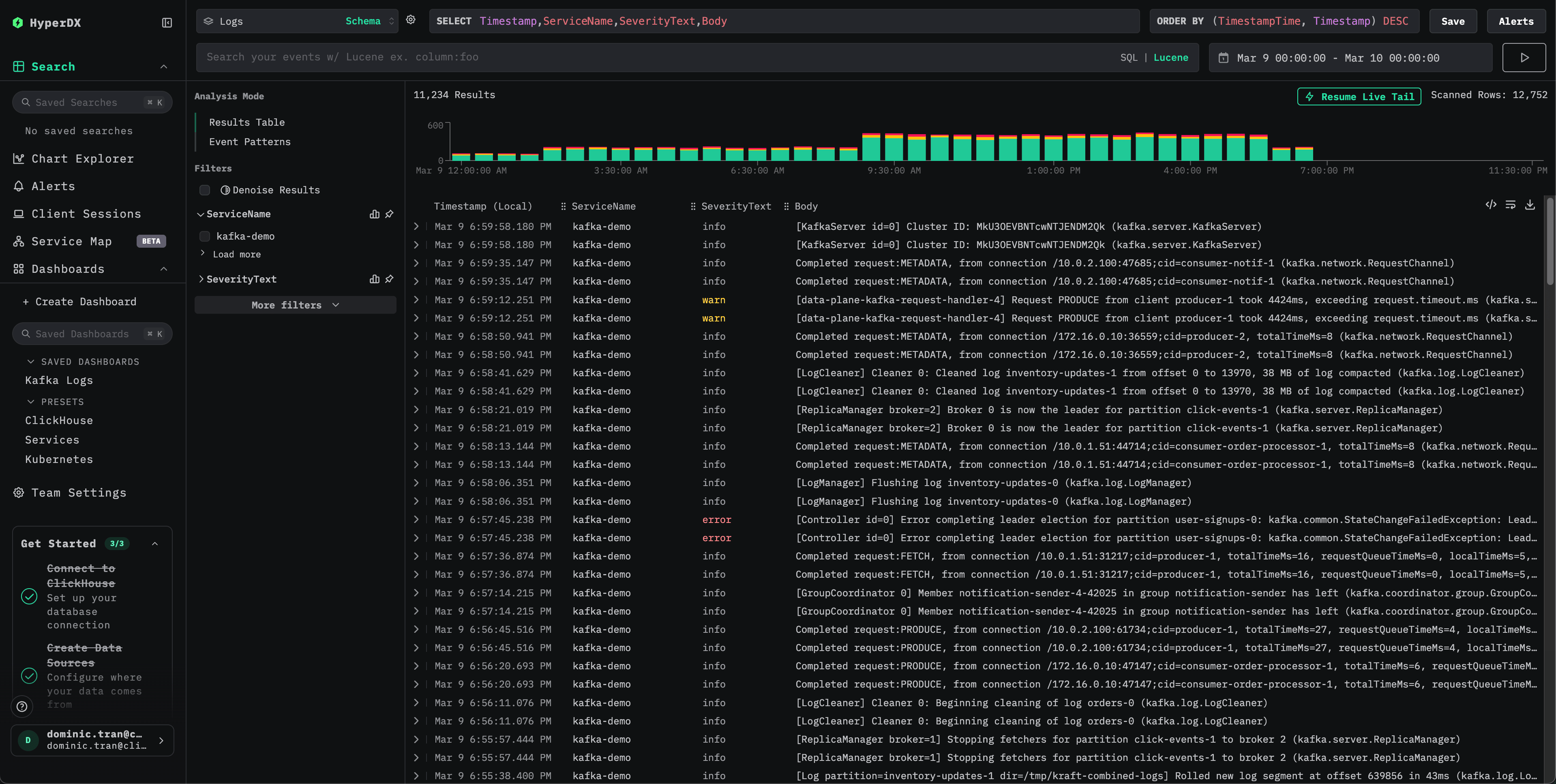 Search view
