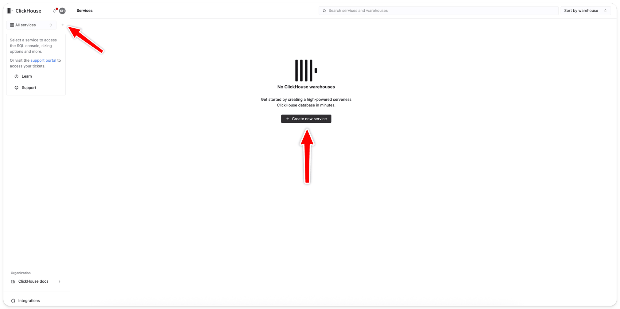 create a new service