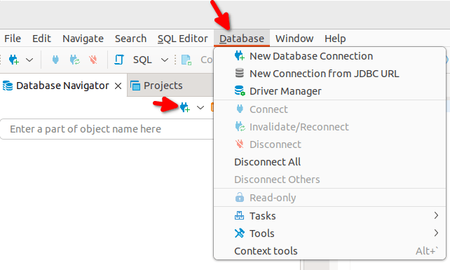 Add a new database
